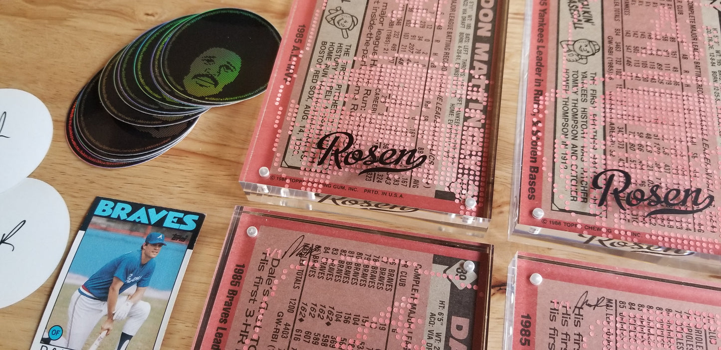 Jumbotron baseball card art by Matthew Lee Rosen & Peter Chen