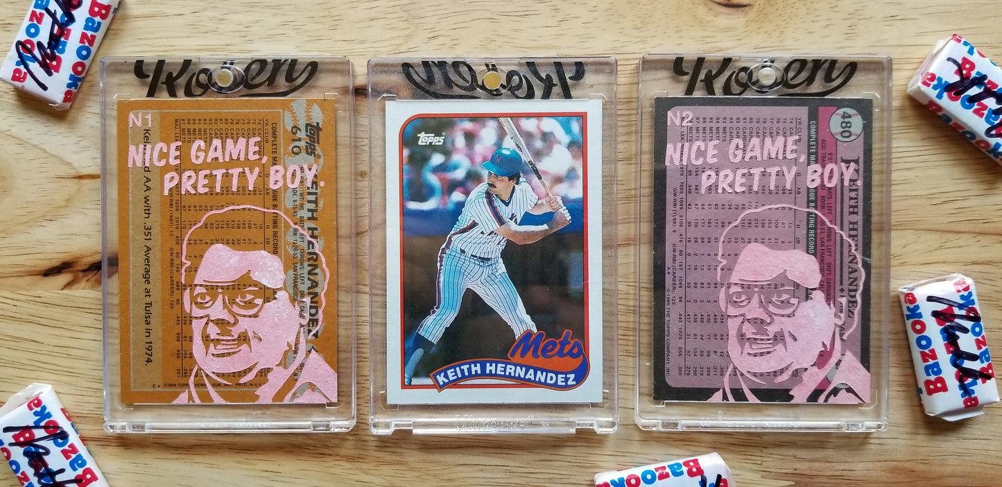 Baseball card art by Matthew Lee Rosen (aka Matthew Rosen) - Keith Hernandez Seinfeld