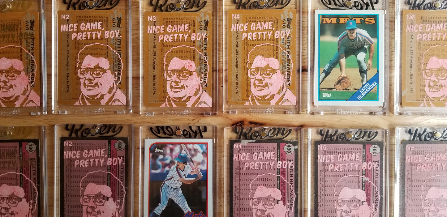 Baseball card art by Matthew Lee Rosen (aka Matthew Rosen) - Keith Hernandez Seinfeld