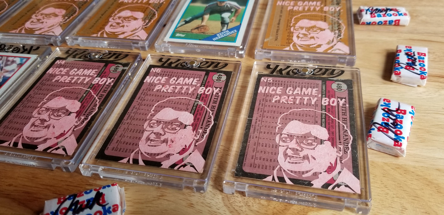 Baseball card art by Matthew Lee Rosen (aka Matthew Rosen) - Keith Hernandez Seinfeld