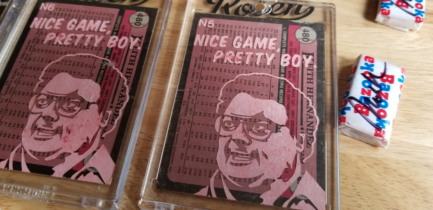 Baseball card art by Matthew Lee Rosen (aka Matthew Rosen) - Keith Hernandez Seinfeld