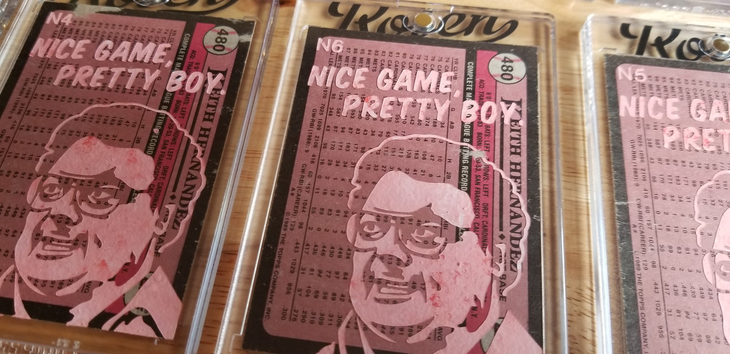 Baseball card art by Matthew Lee Rosen (aka Matthew Rosen) - Keith Hernandez Seinfeld