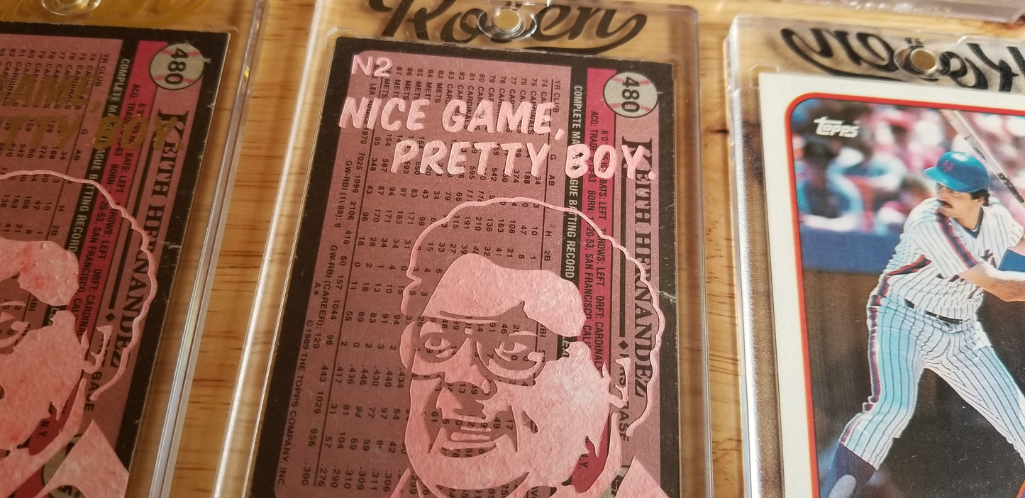 Baseball card art by Matthew Lee Rosen (aka Matthew Rosen) - Keith Hernandez Seinfeld