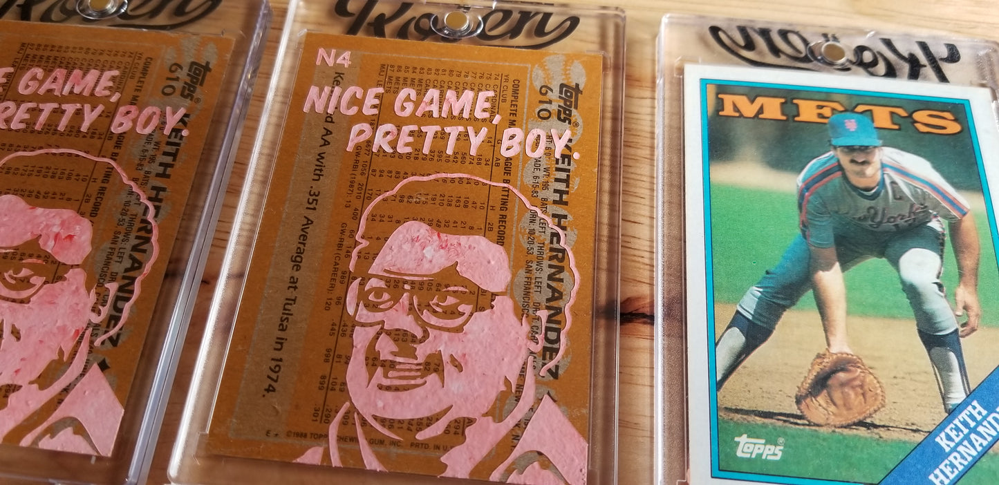 Baseball card art by Matthew Lee Rosen (aka Matthew Rosen) - Keith Hernandez Seinfeld
