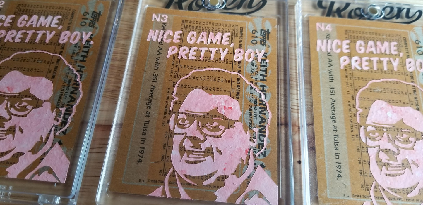 Baseball card art by Matthew Lee Rosen (aka Matthew Rosen) - Keith Hernandez Seinfeld