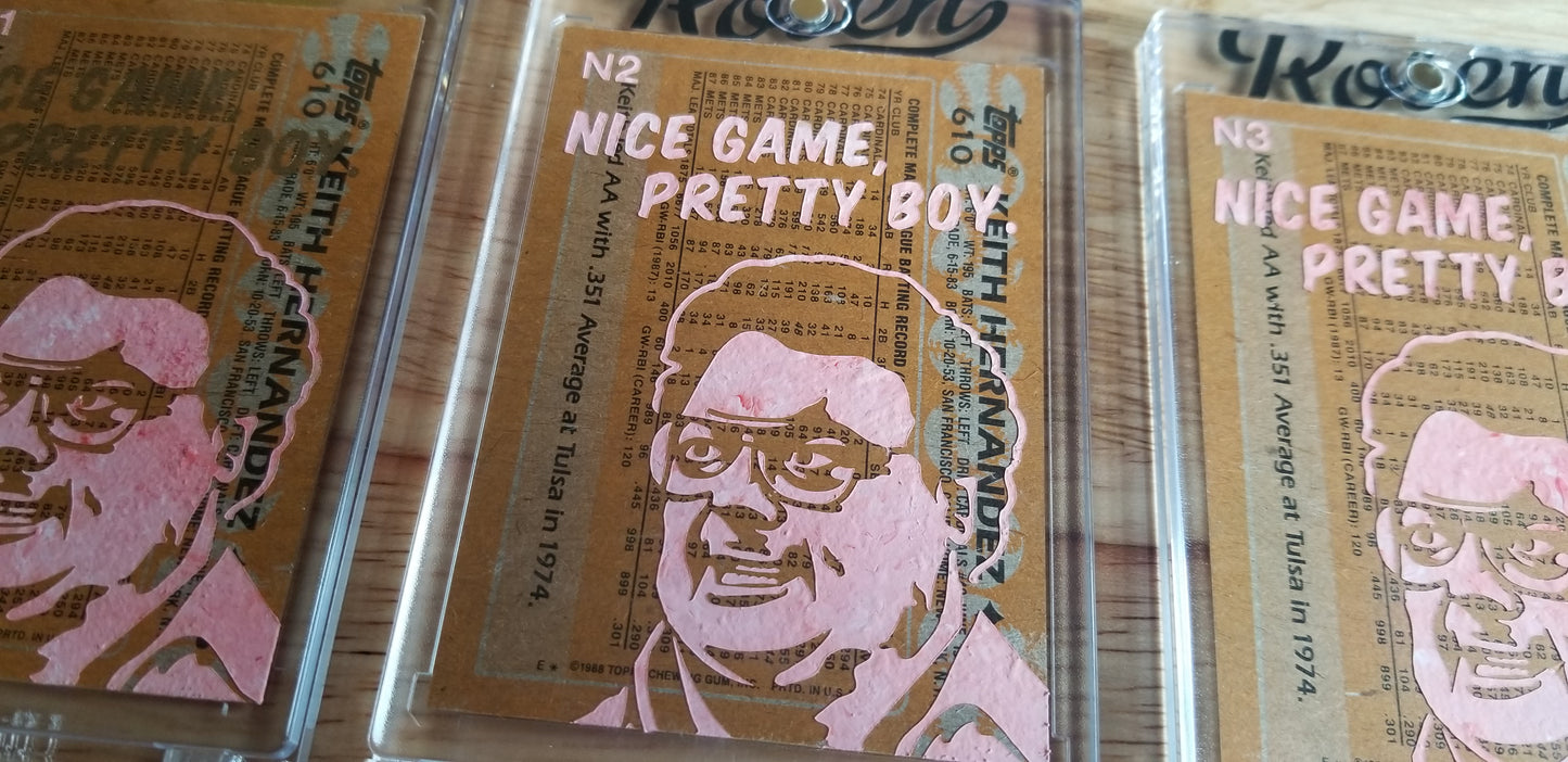 Baseball card art by Matthew Lee Rosen (aka Matthew Rosen) - Keith Hernandez Seinfeld