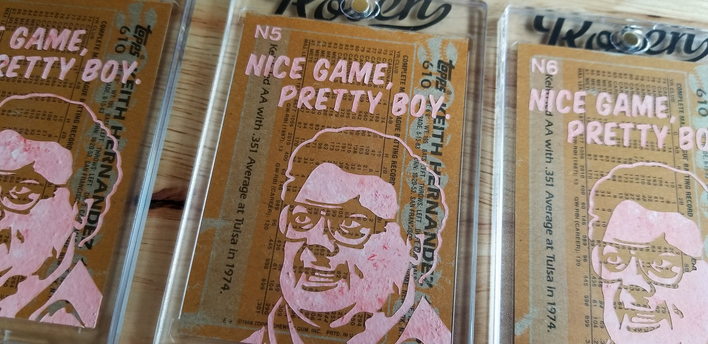 Baseball card art by Matthew Lee Rosen (aka Matthew Rosen) - Keith Hernandez Seinfeld