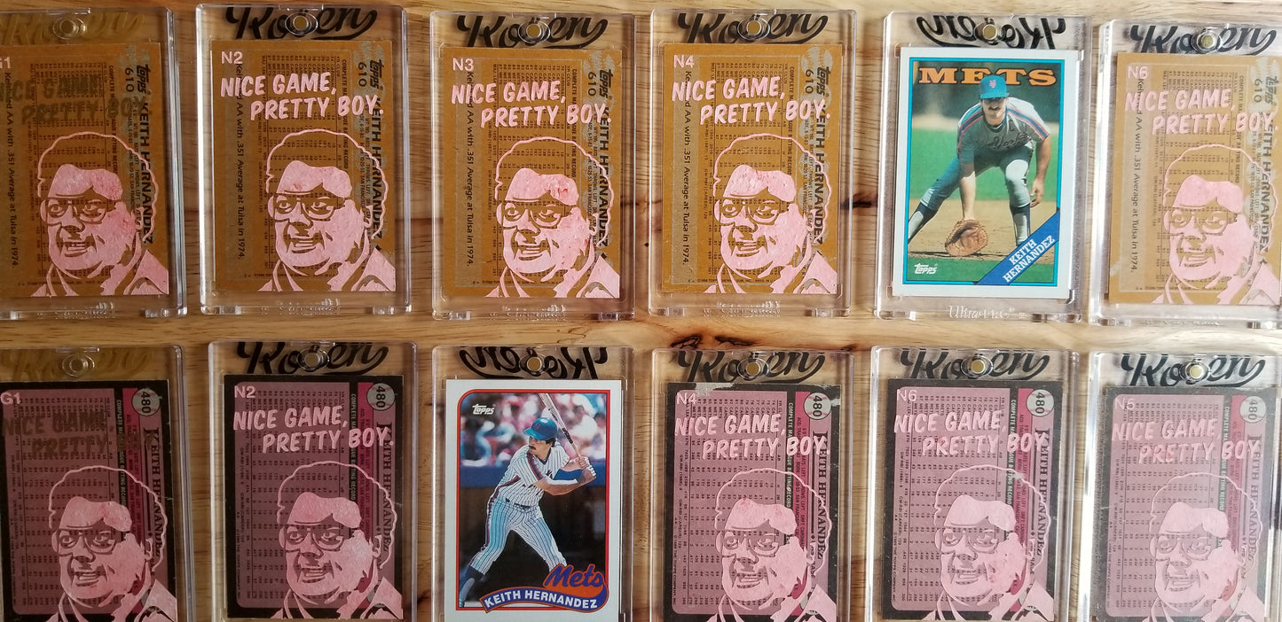 Baseball card art by Matthew Lee Rosen (aka Matthew Rosen) - Keith Hernandez Seinfeld