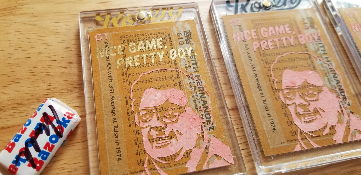 Baseball card art by Matthew Lee Rosen (aka Matthew Rosen) - Keith Hernandez Seinfeld