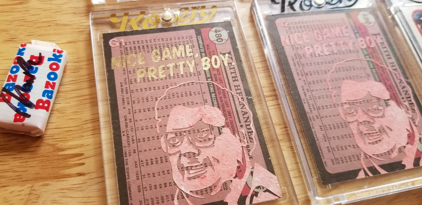 Baseball card art by Matthew Lee Rosen (aka Matthew Rosen) - Keith Hernandez Seinfeld