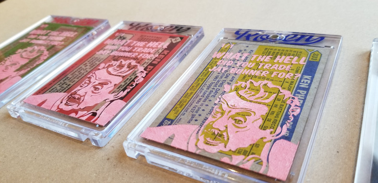 Baseball card art by Matthew Lee Rosen (aka Matthew Rosen) - Gum Stick Collector Cards - Ken Phelps (Seinfeld)