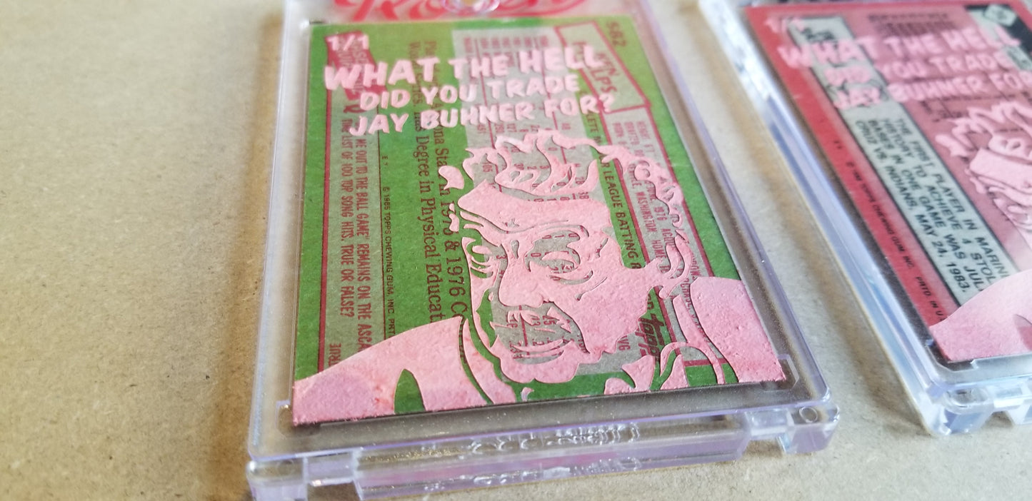 Baseball card art by Matthew Lee Rosen (aka Matthew Rosen) - Gum Stick Collector Cards - Ken Phelps (Seinfeld)
