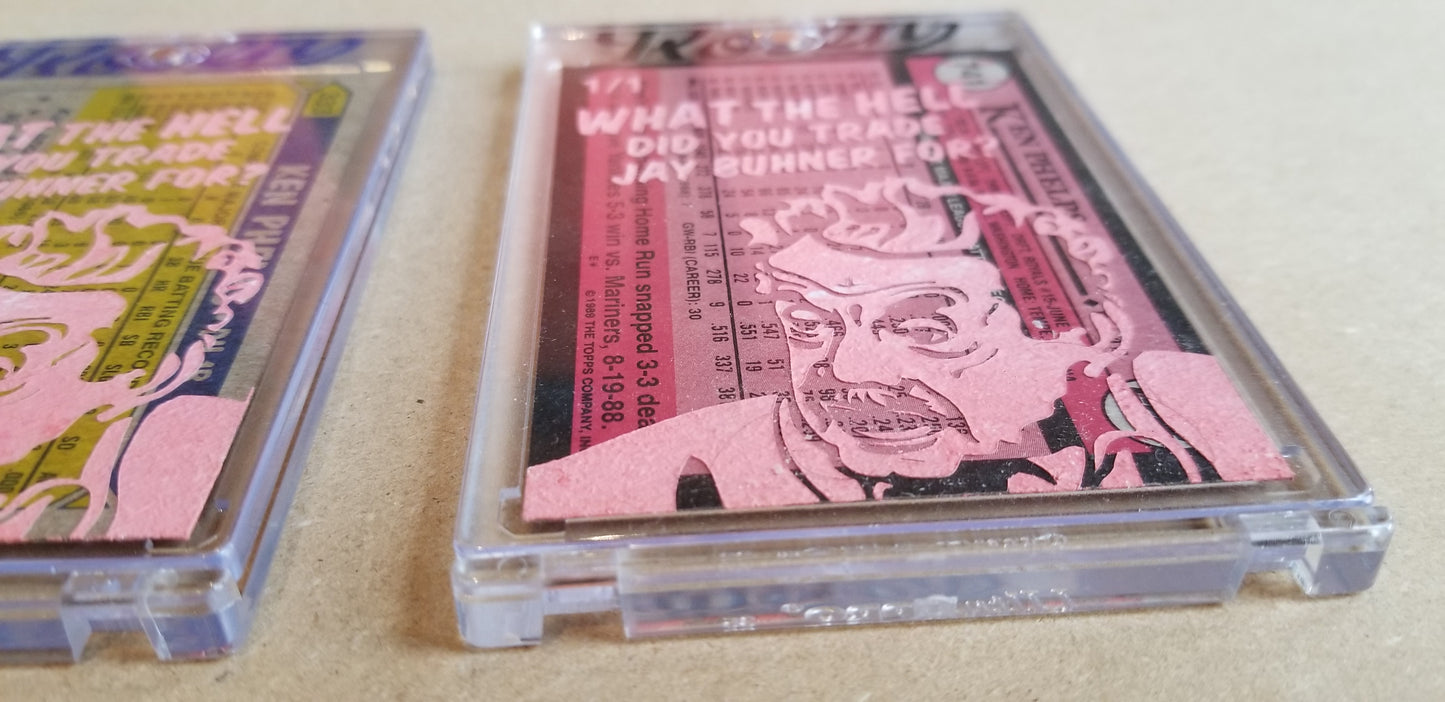 Baseball card art by Matthew Lee Rosen (aka Matthew Rosen) - Gum Stick Collector Cards - Ken Phelps (Seinfeld)
