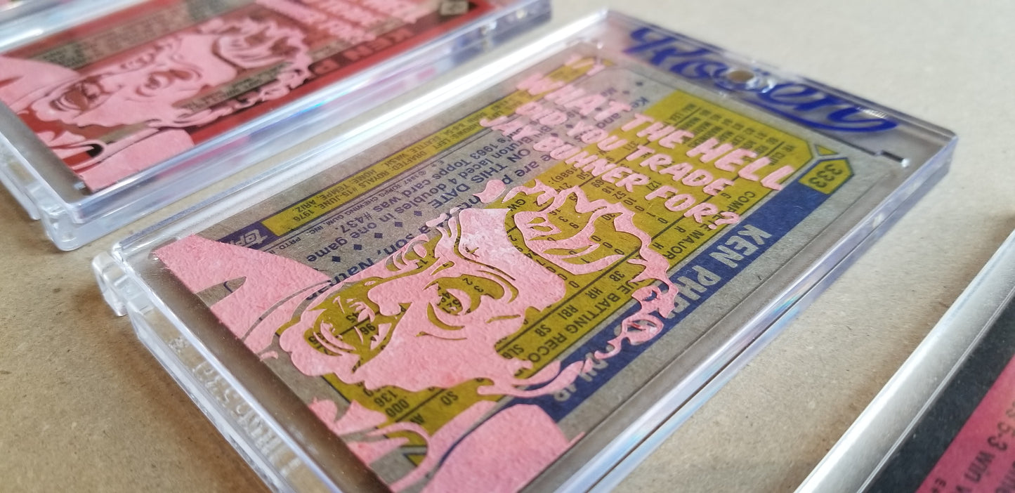 Baseball card art by Matthew Lee Rosen (aka Matthew Rosen) - Gum Stick Collector Cards - Ken Phelps (Seinfeld)