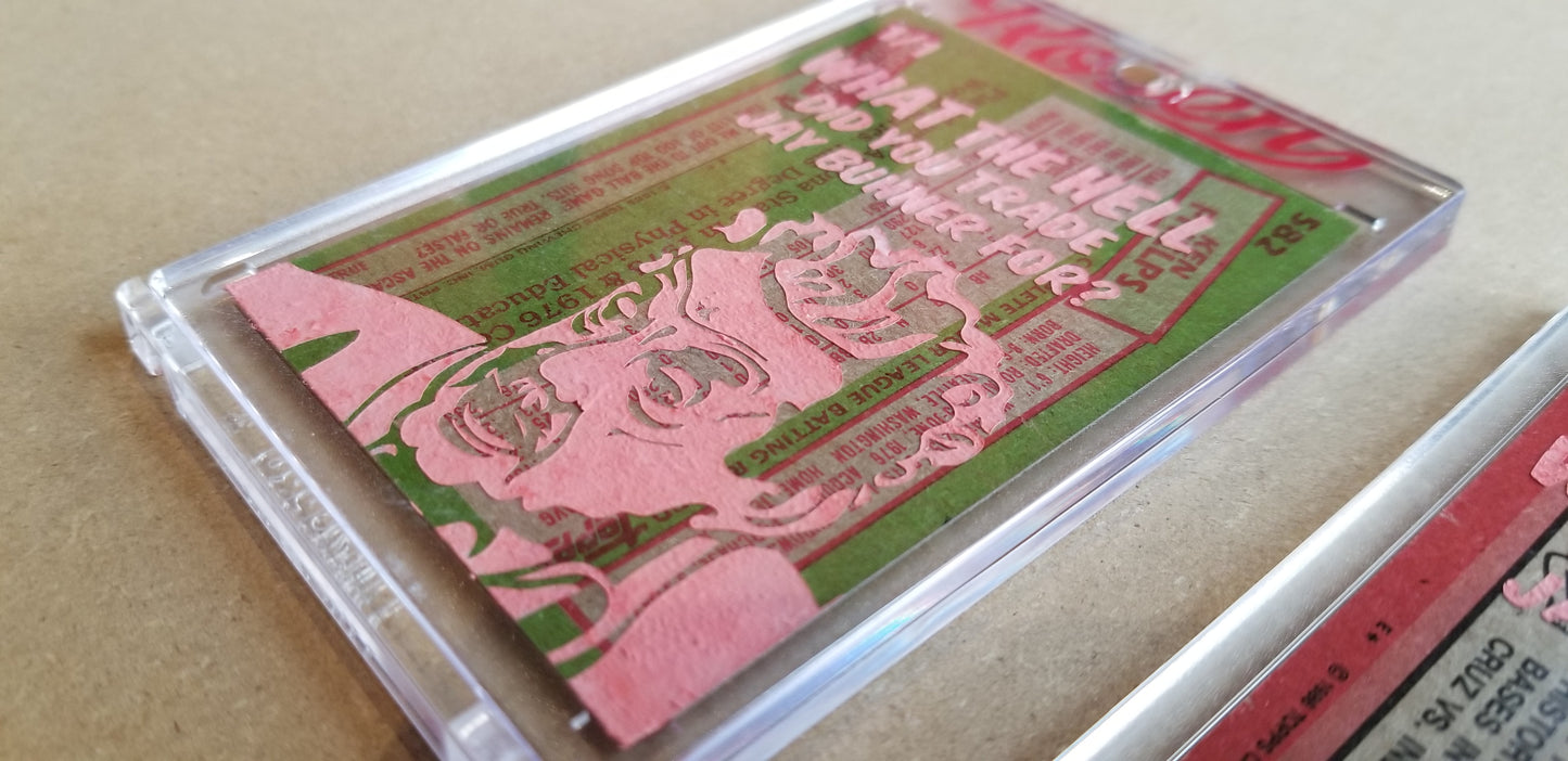 Baseball card art by Matthew Lee Rosen (aka Matthew Rosen) - Gum Stick Collector Cards - Ken Phelps (Seinfeld)
