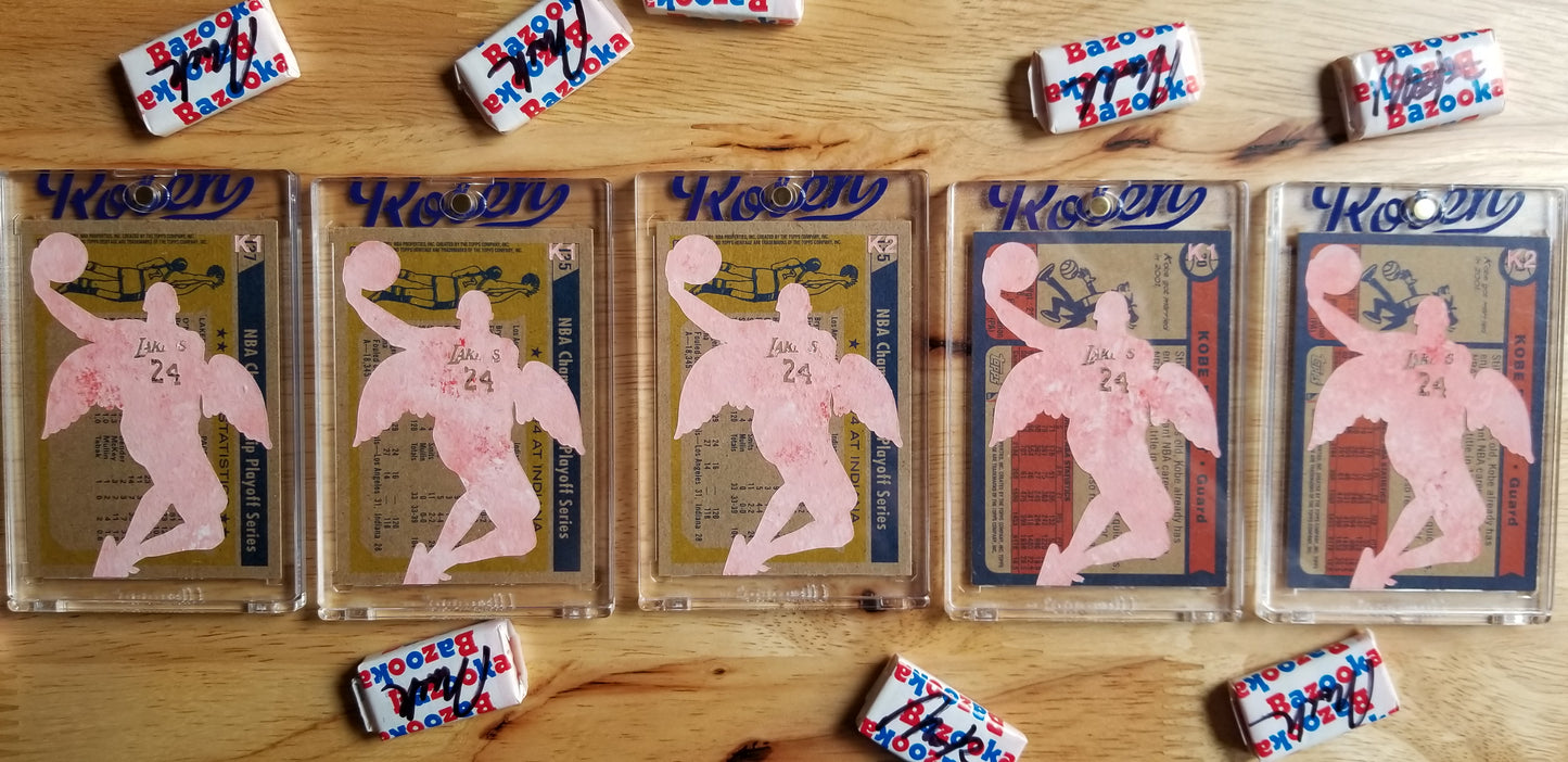 Baseball card art by Matthew Lee Rosen (aka Matthew Rosen) - Kobe Angel