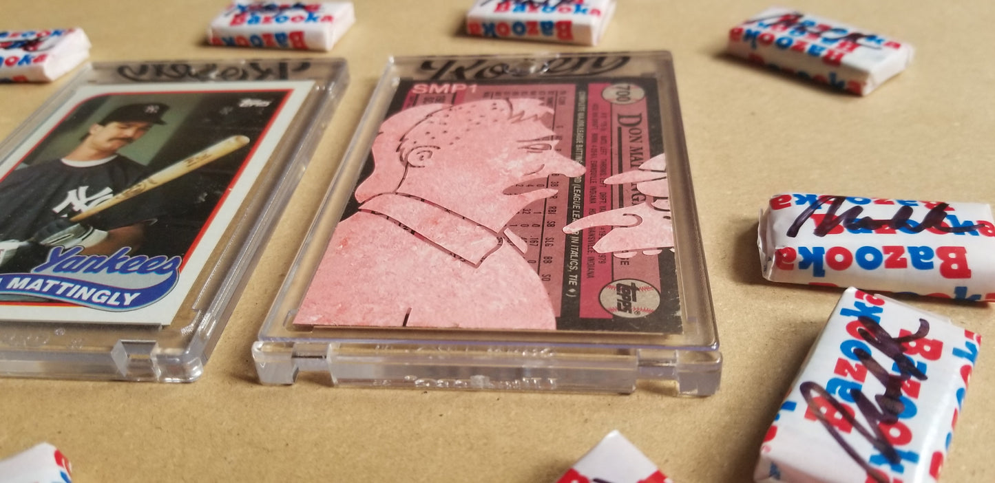 Baseball card art by Matthew Lee Rosen (aka Matthew Rosen) - Mattingly Simpsons