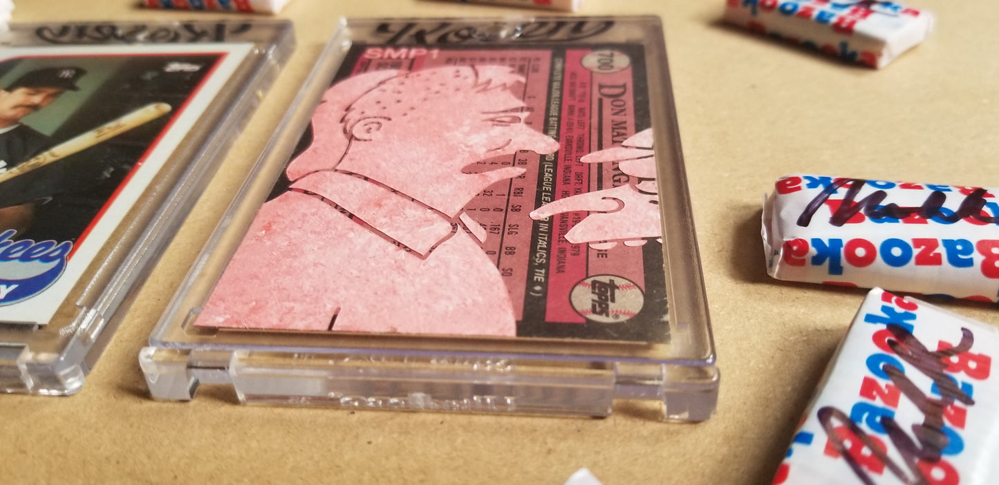 Baseball card art by Matthew Lee Rosen (aka Matthew Rosen) - Mattingly Simpsons