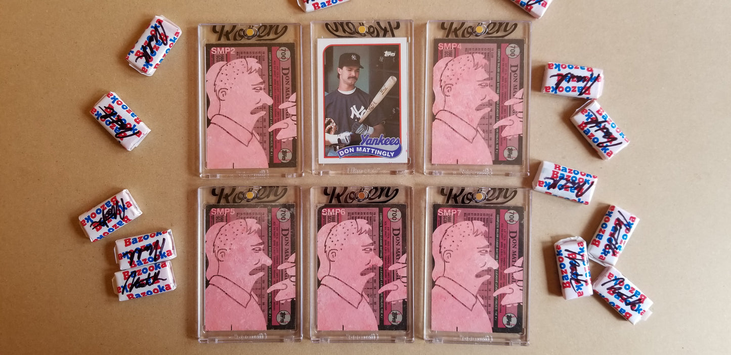 Baseball card art by Matthew Lee Rosen (aka Matthew Rosen) - Mattingly Simpsons