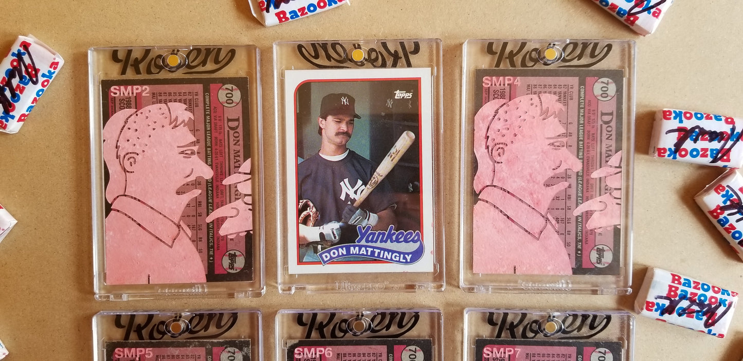 Baseball card art by Matthew Lee Rosen (aka Matthew Rosen) - Mattingly Simpsons