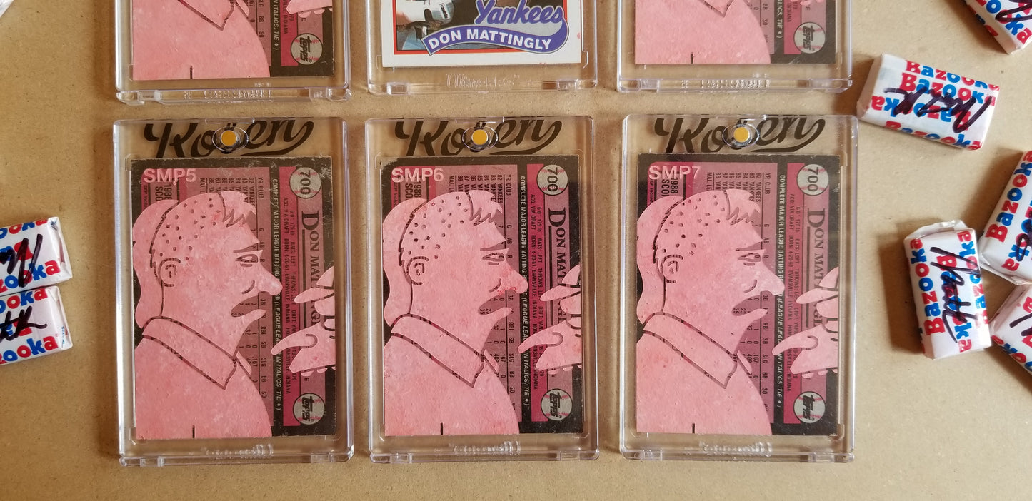 Baseball card art by Matthew Lee Rosen (aka Matthew Rosen) - Mattingly Simpsons