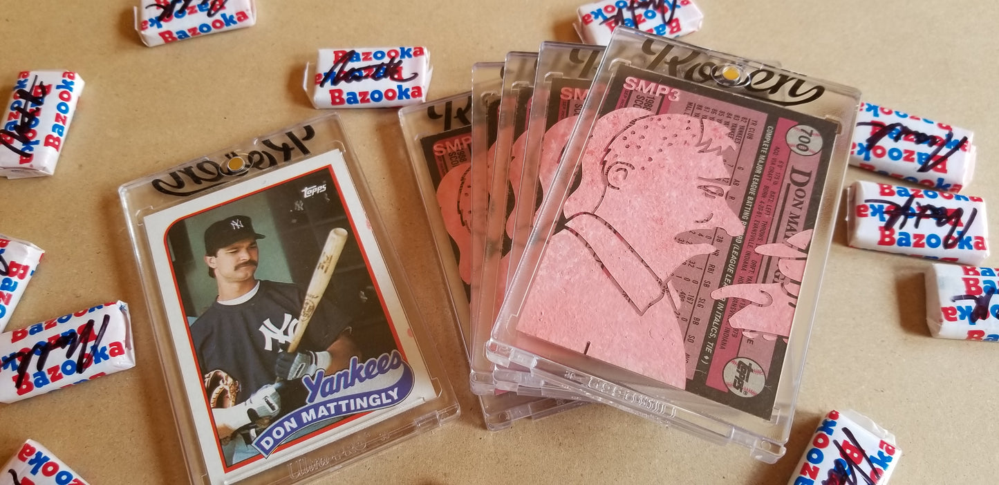Baseball card art by Matthew Lee Rosen (aka Matthew Rosen) - Mattingly Simpsons