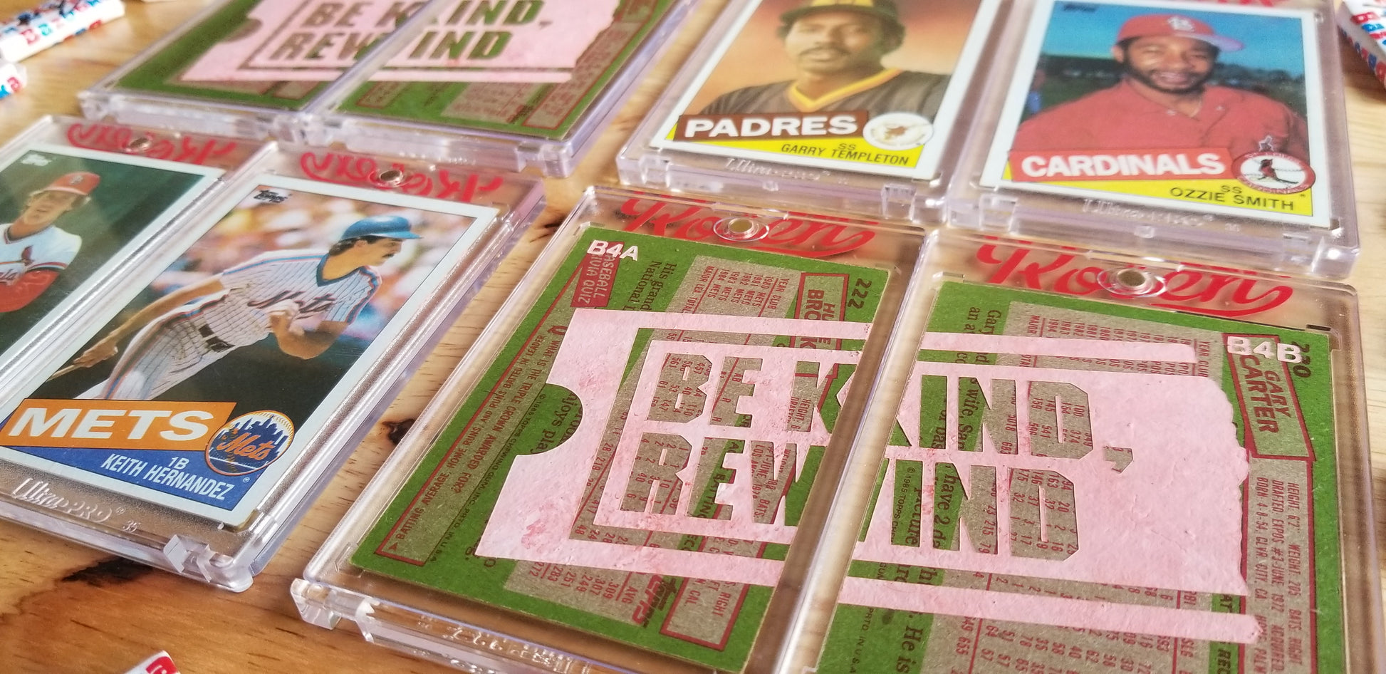 Baseball card art by Matthew Lee Rosen (aka Matthew Rosen) - Blockbuster Trades (Series 1)