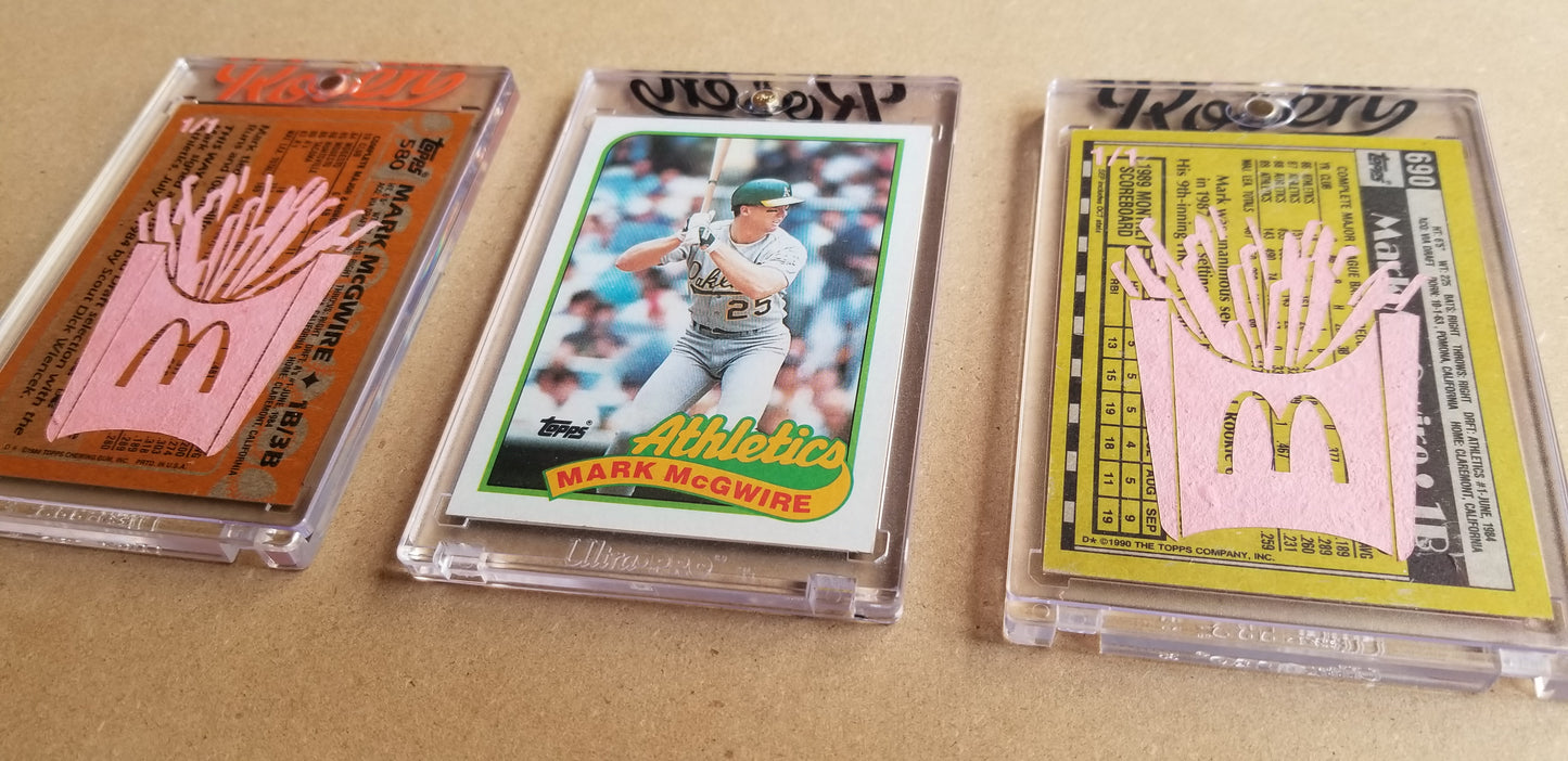 Baseball card art by Matthew Lee Rosen (aka Matthew Rosen) - Gum Stick Collector Cards - Mark McGwire (Big Mac)