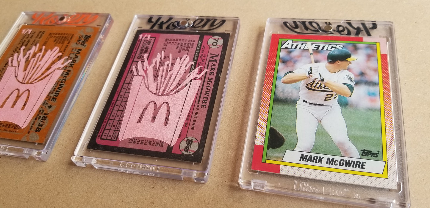 Baseball card art by Matthew Lee Rosen (aka Matthew Rosen) - Gum Stick Collector Cards - Mark McGwire (Big Mac)