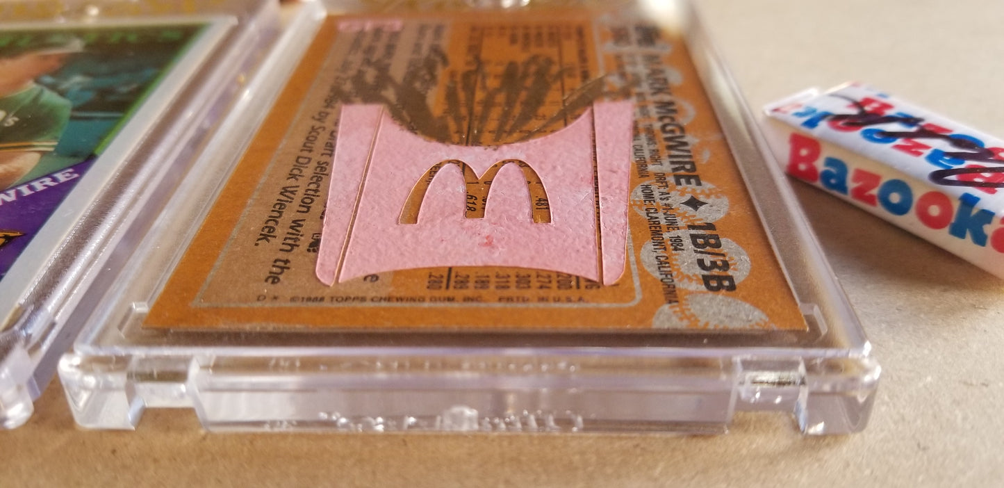 Baseball card art by Matthew Lee Rosen (aka Matthew Rosen) - Gum Stick Collector Cards - Mark McGwire (Big Mac)