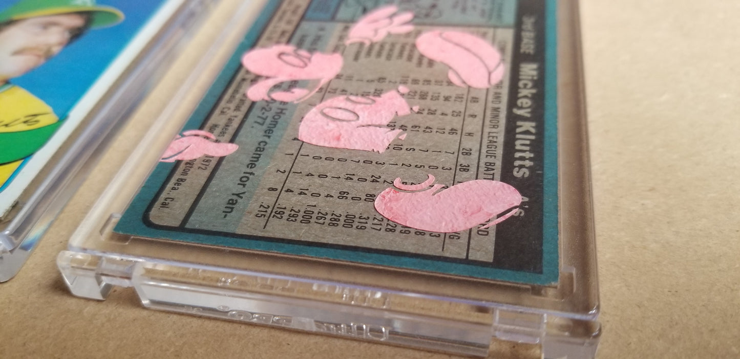 Baseball card art by Matthew Lee Rosen (aka Matthew Rosen) - Mickey Mouse Klutts