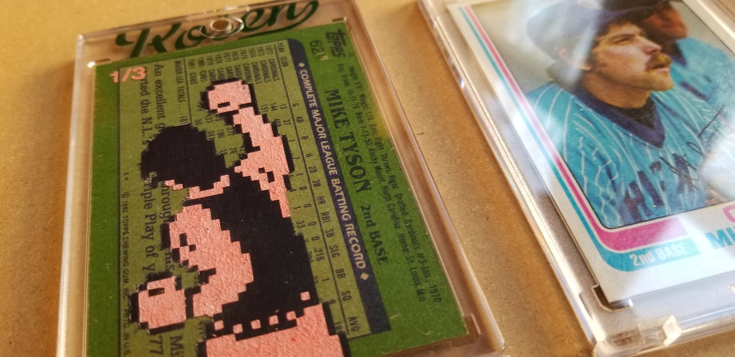 Baseball card art by Matthew Lee Rosen (aka Matthew Rosen) - Gum Stick Collector Cards - Mike Tyson's Punch Out