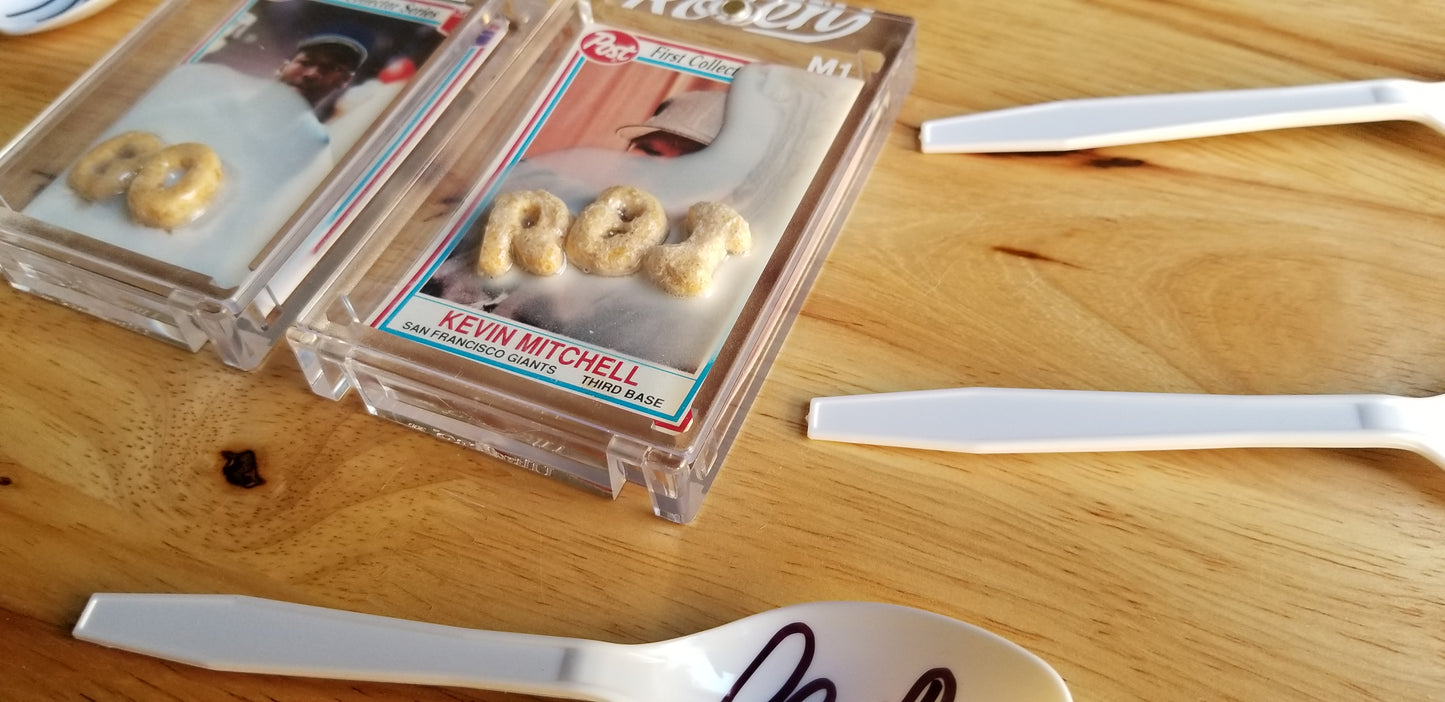 Baseball card art by Matthew Lee Rosen (aka Matthew Rosen) - Alpha-Bits and Milk