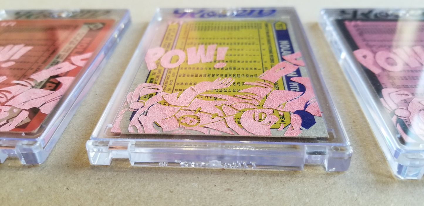 Baseball card art by Matthew Lee Rosen (aka Matthew Rosen) - Gum Stick Collector Cards - Nolan Ryan (Rockin' Robin)