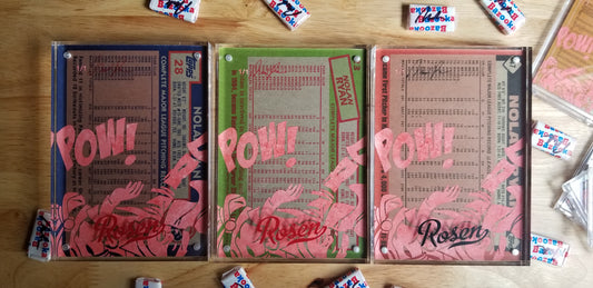 Baseball card art by Matthew Rosen - Nolan Ryan Rockin' Robin