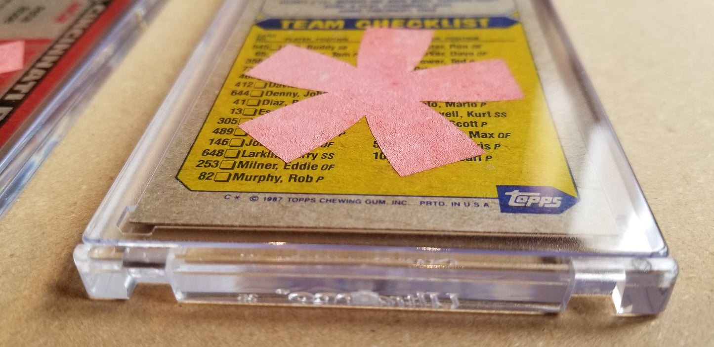 Baseball card art by Matthew Lee Rosen (aka Matthew Rosen) - Gum Stick Collector Cards - Pete Rose Manager (Asterisks)