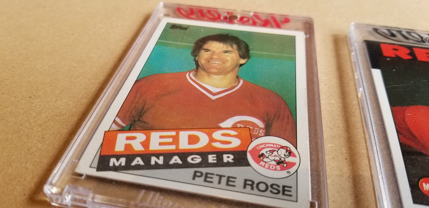 Baseball card art by Matthew Lee Rosen (aka Matthew Rosen) - Gum Stick Collector Cards - Pete Rose Manager (Asterisks)