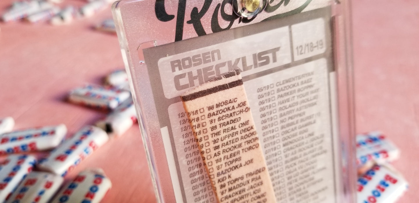 Matthew Lee Rosen - Baseball card art checklist
