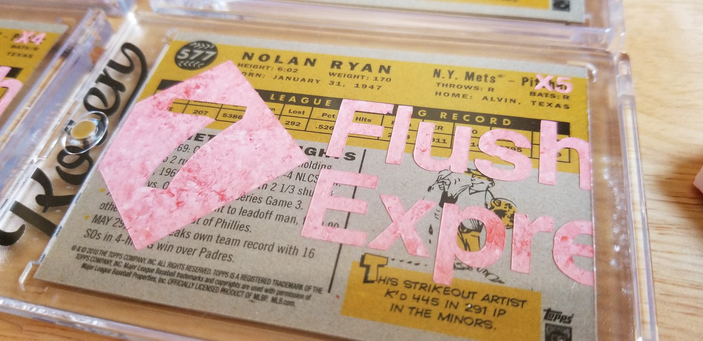 Baseball card art by Matthew Lee Rosen (aka Matthew Rosen) - Nolan Ryan Express