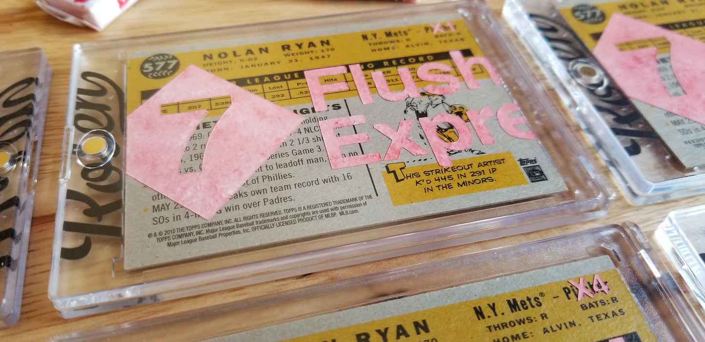 Baseball card art by Matthew Lee Rosen (aka Matthew Rosen) - Nolan Ryan Express