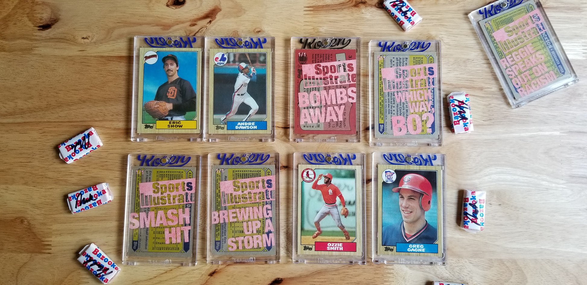 Baseball card art by Matthew Lee Rosen (aka Matthew Rosen) - Sports Illustrated Covers