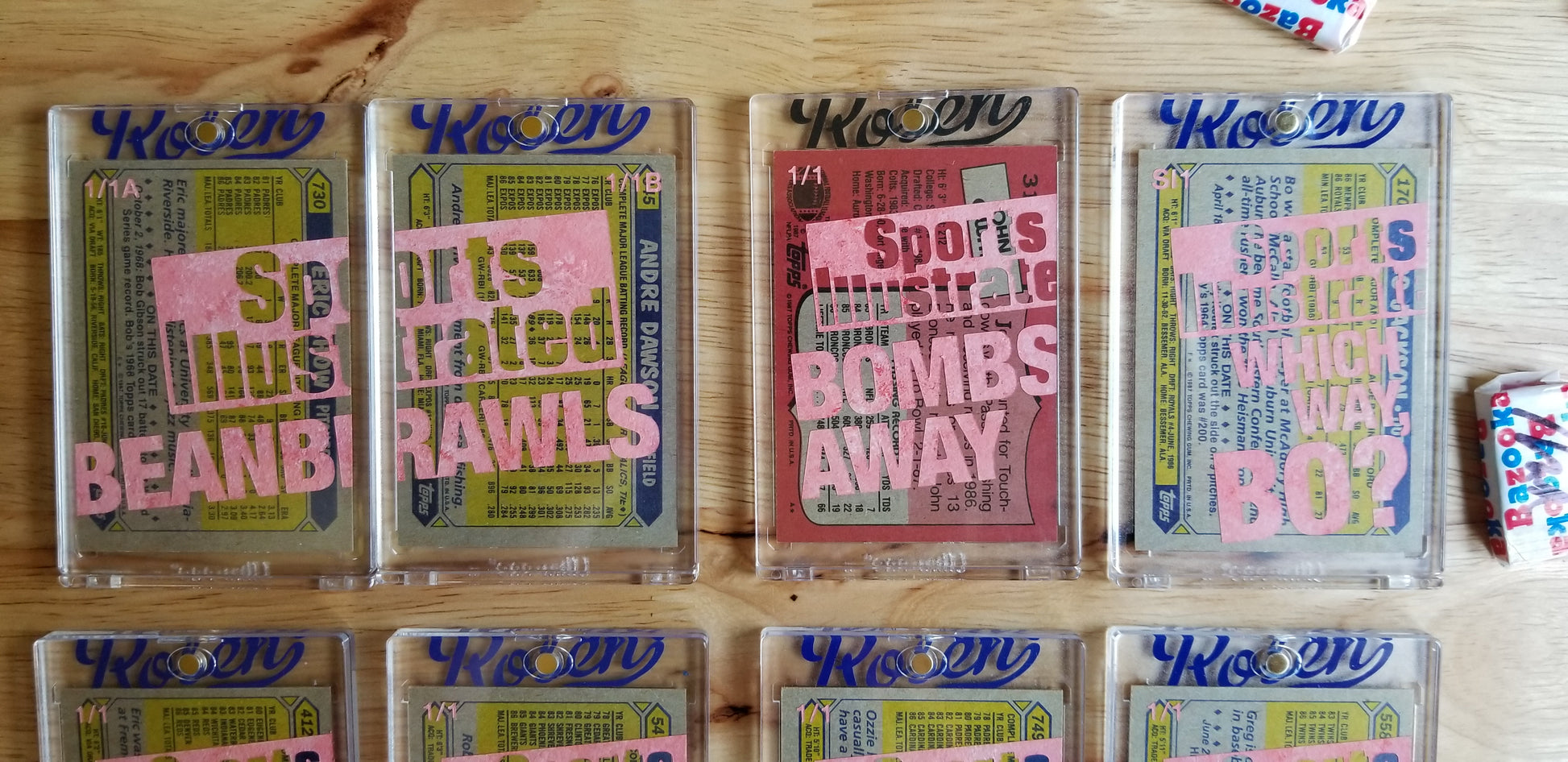 Baseball card art by Matthew Lee Rosen (aka Matthew Rosen) - Sports Illustrated Covers