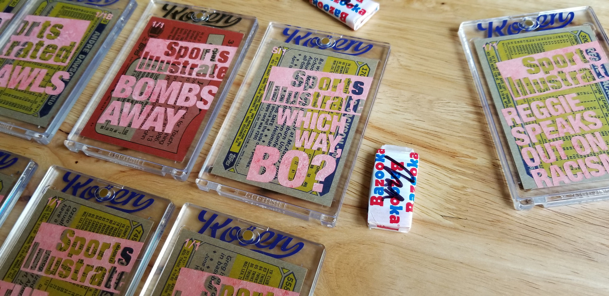 Baseball card art by Matthew Lee Rosen (aka Matthew Rosen) - Sports Illustrated Covers