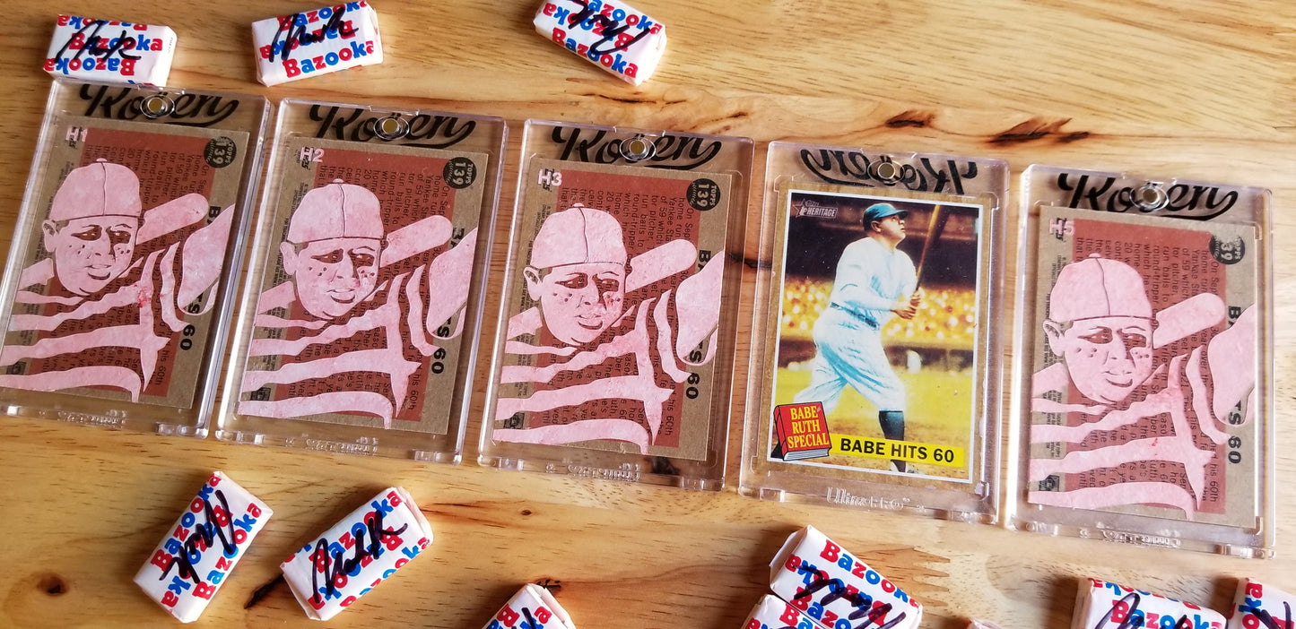 Baseball card art by Matthew Lee Rosen (aka Matthew Rosen) - Ham Porter