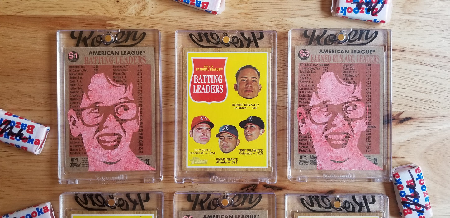 Baseball card art by Matthew Lee Rosen (aka Matthew Rosen) - Squints Palledorous