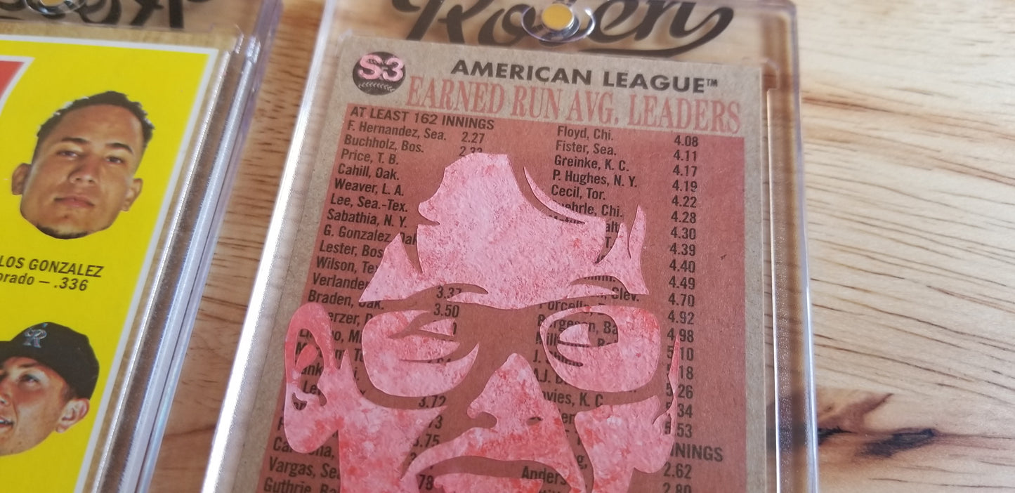 Baseball card art by Matthew Lee Rosen (aka Matthew Rosen) - Squints Palledorous