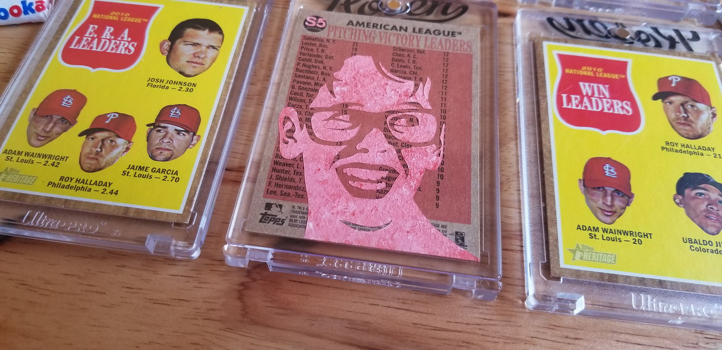 Baseball card art by Matthew Lee Rosen (aka Matthew Rosen) - Squints Palledorous