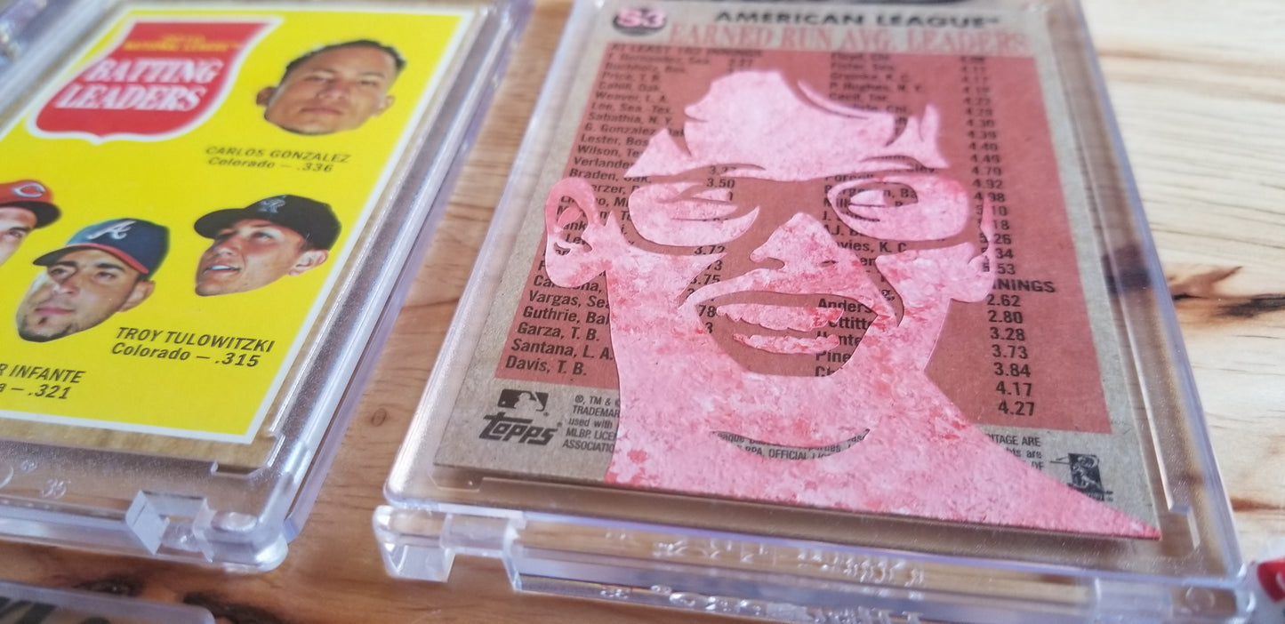 Baseball card art by Matthew Lee Rosen (aka Matthew Rosen) - Squints Palledorous