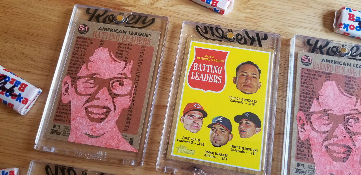 Baseball card art by Matthew Lee Rosen (aka Matthew Rosen) - Squints Palledorous