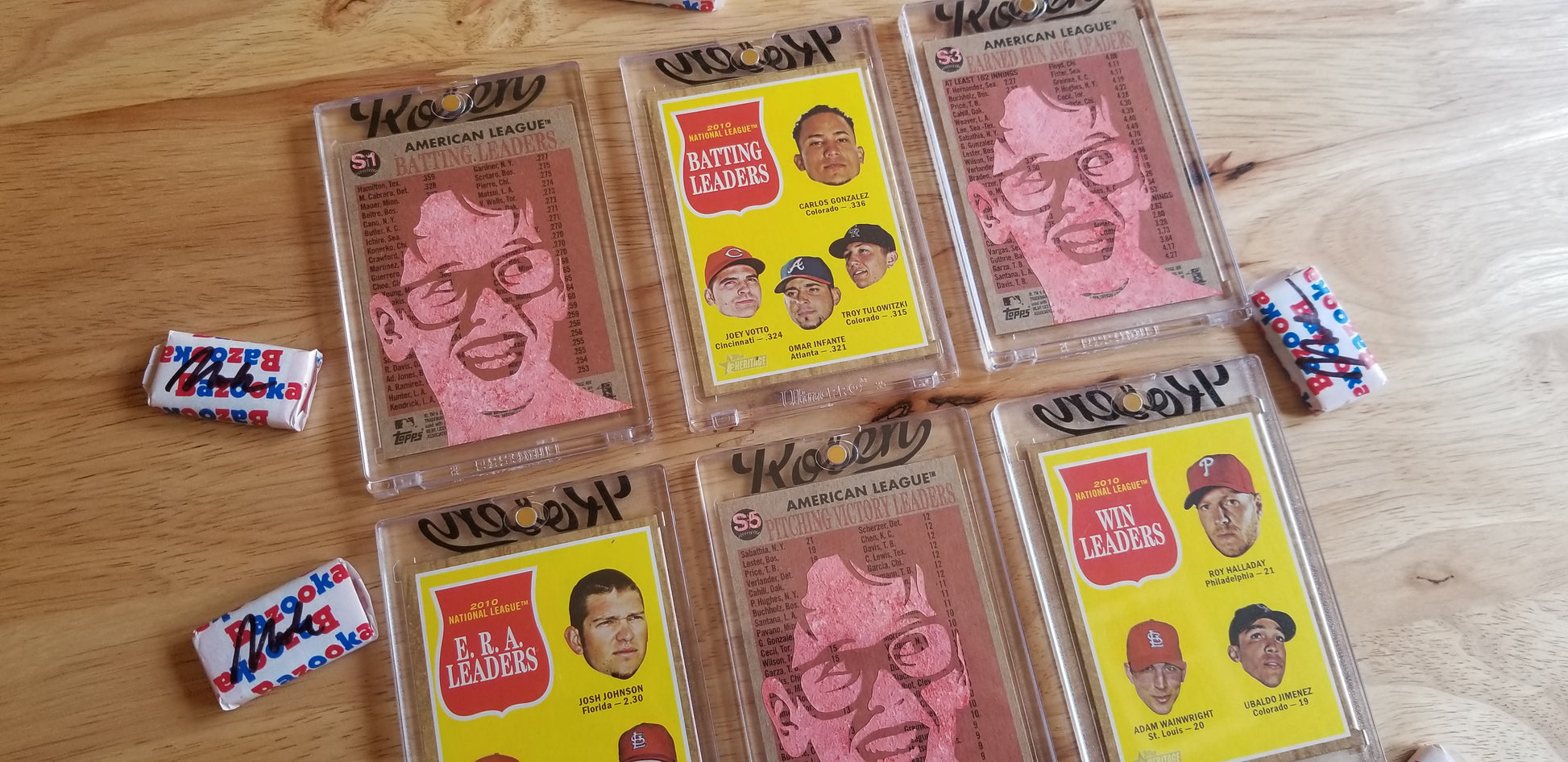 Baseball card art by Matthew Lee Rosen (aka Matthew Rosen) - Squints Palledorous